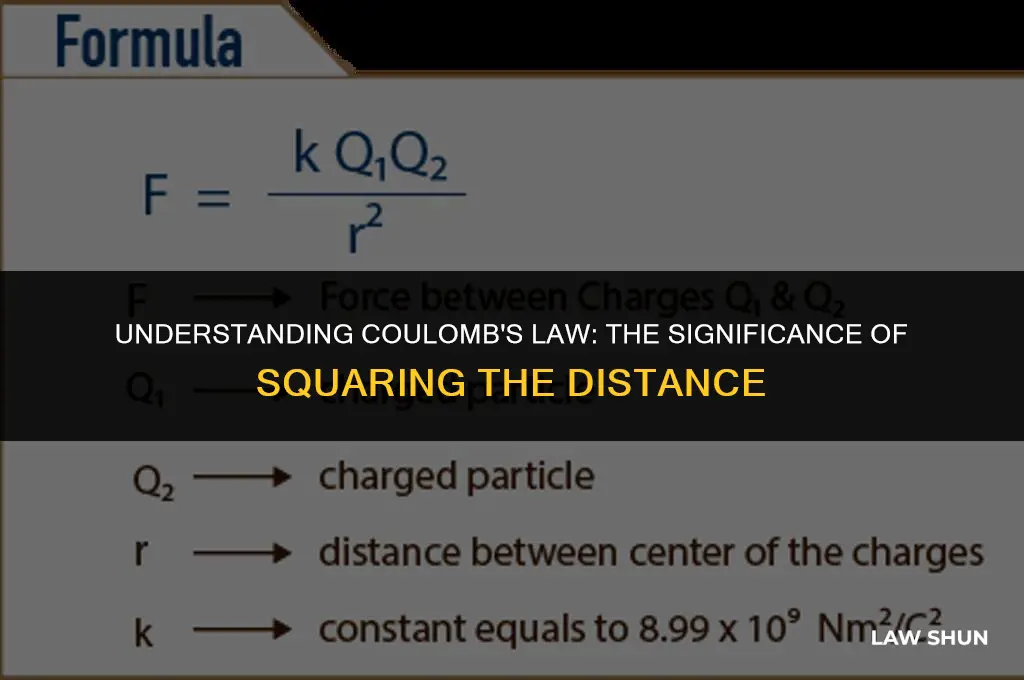 why we take square of distance in coulomb