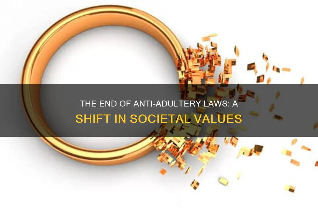why were anti adultery laws removed