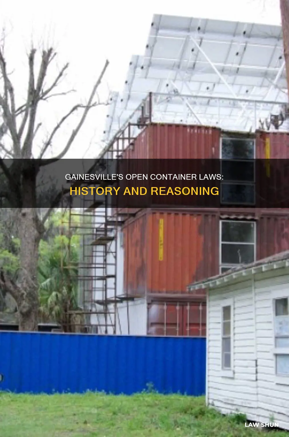 why were gainesville open container laws created