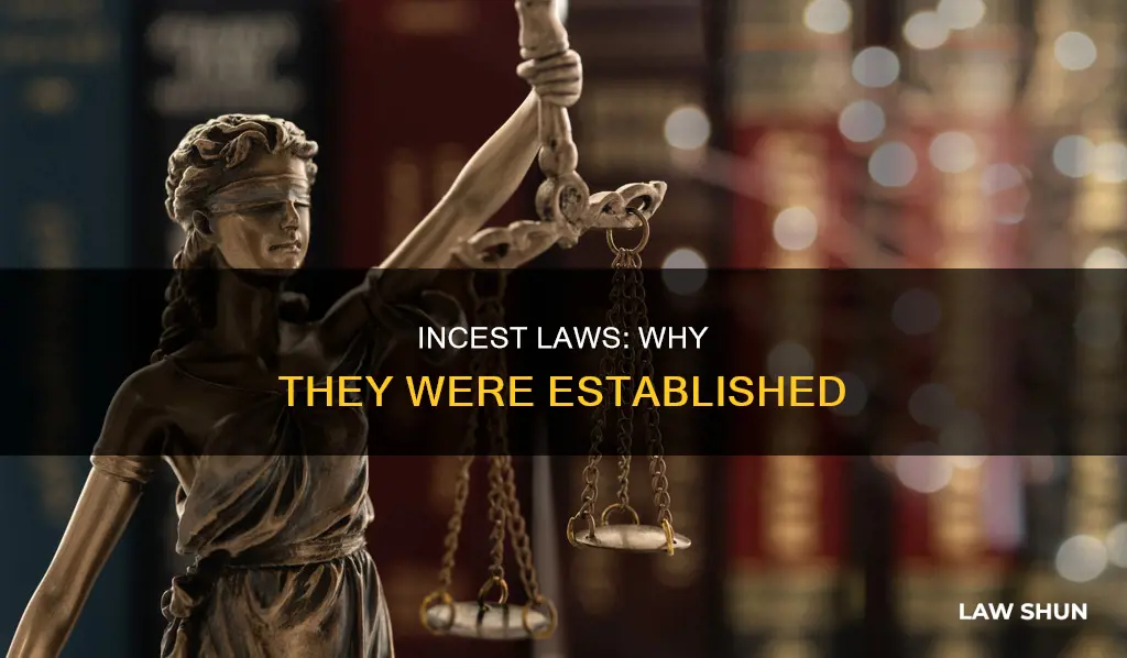 why were incest laws created