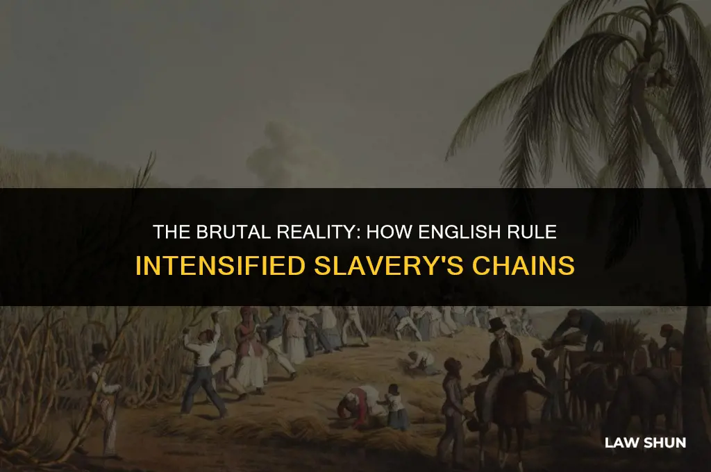 why were laws harsher for slaves after the english came