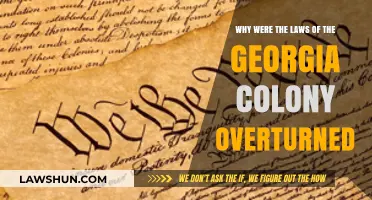 Georgia Colony's Laws Overturned: Unraveling the Reasons Behind the Repeal