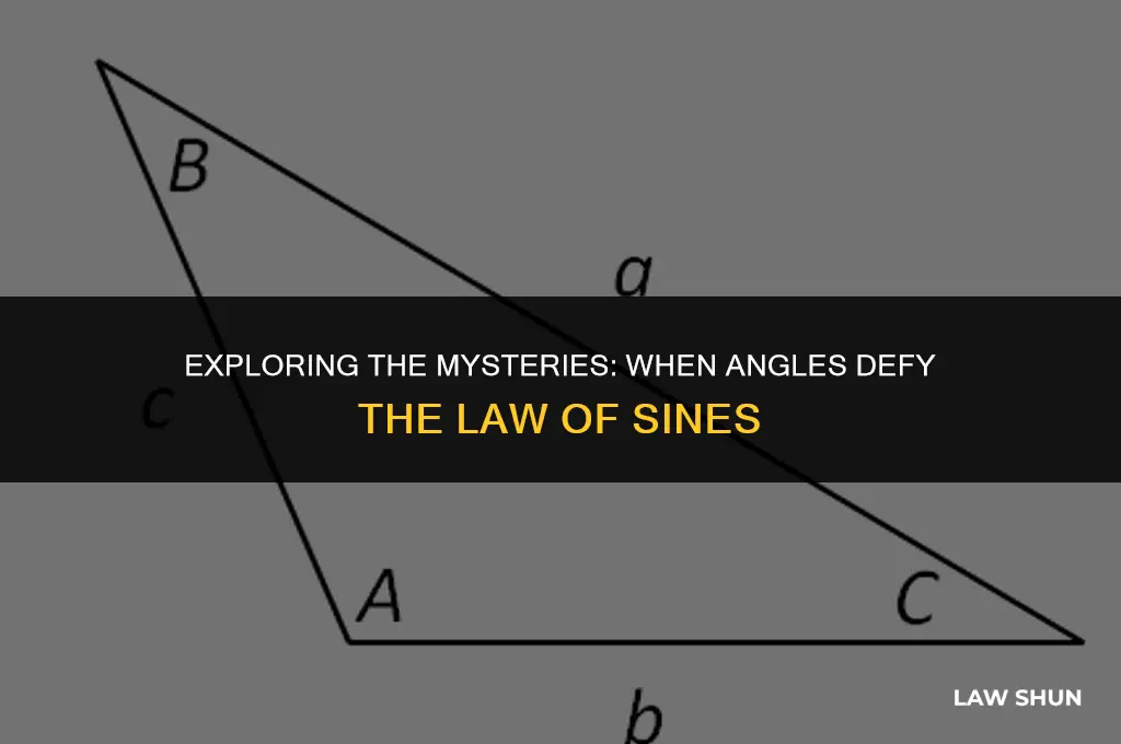 why would an angle be undefined in law of sines