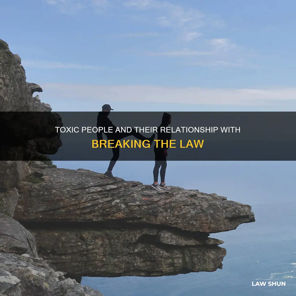 will a toxic person keep on breaking the law