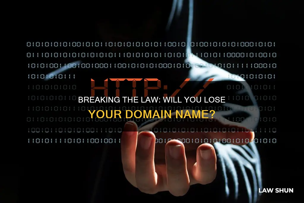 will you lose domain name for breaking the law