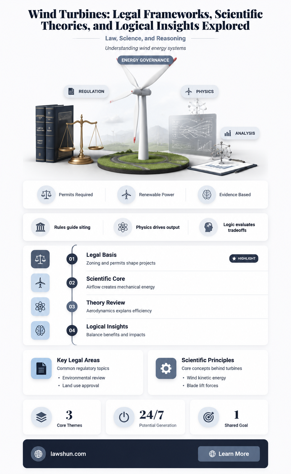 are there any laws theories or logic about wind turbines