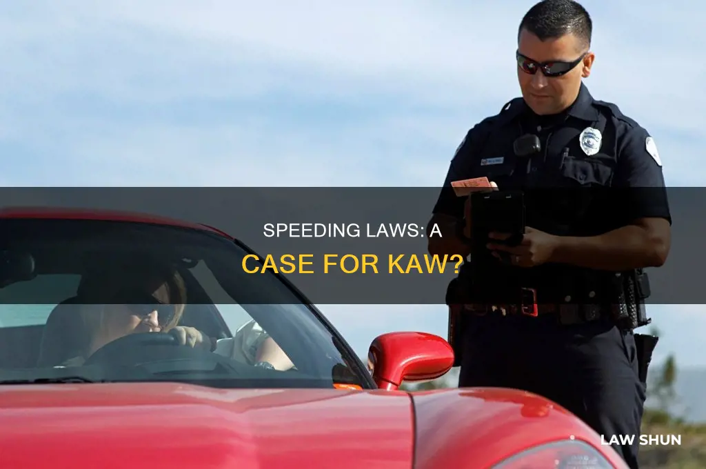 would a speeding law be a case kaw