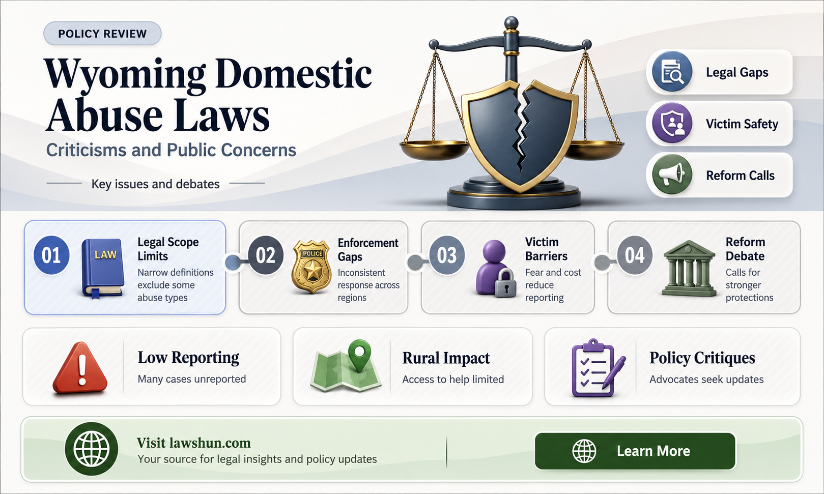 are there any bad reviews on wyoming domestic abuse laws