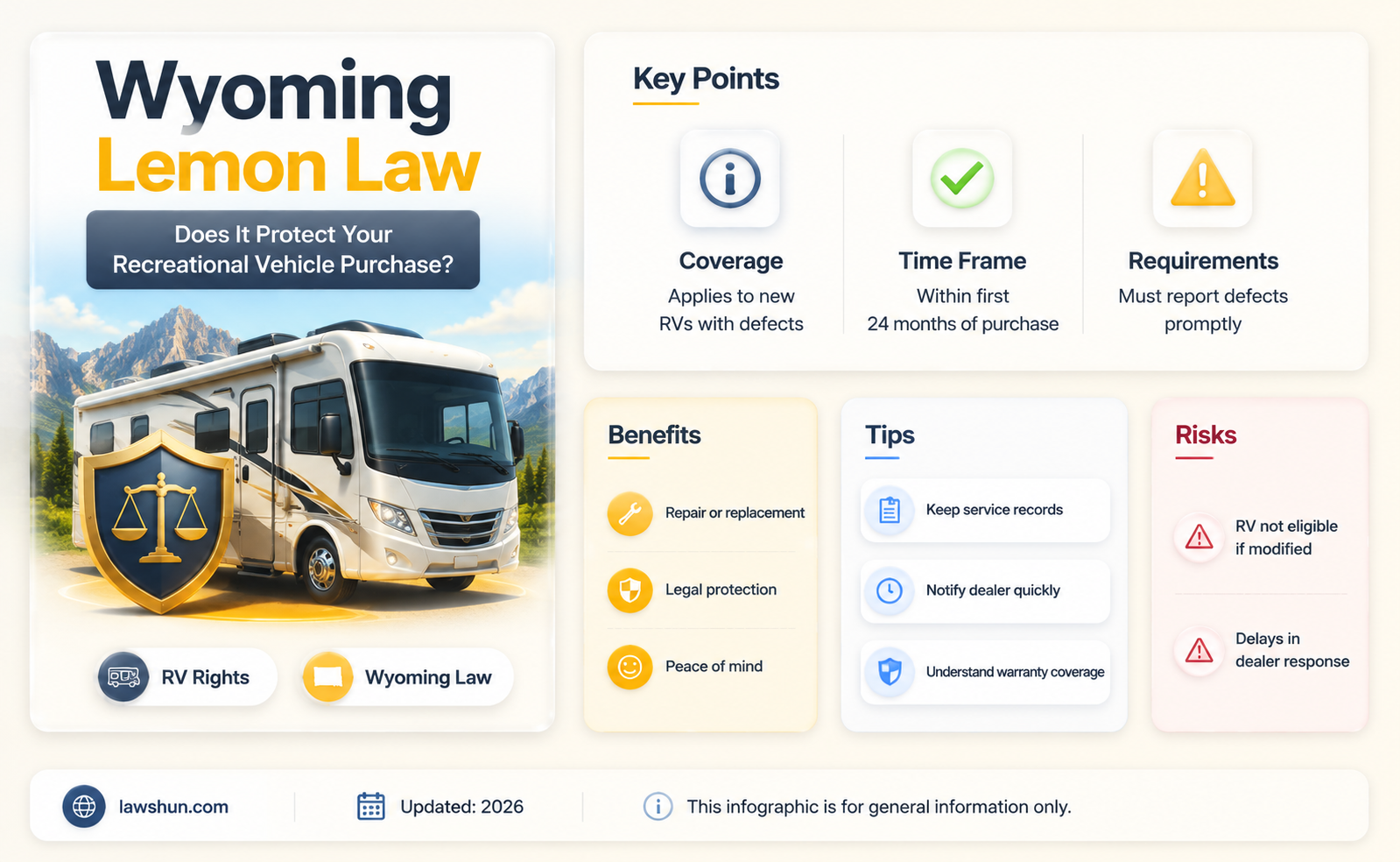 are recreational vehicles covered by wyoming lemon law